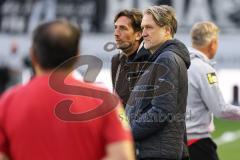 3. Liga; SV Sandhausen - FC Ingolstadt 04; vor dem Spiel Sportdirektor Ivica Grlic  (FCI) Geschäftsführers Dietmar Beiersdorfer (FCI Sport Kommunikation)