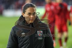 3. Liga; VfL Osnabrück - FC Ingolstadt 04; vor dem Spiel Cheftrainerin Sabrina Wittmann (FCI)
