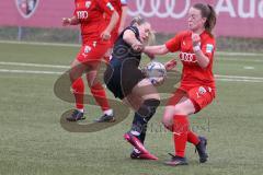 2. Fußball-Liga - Frauen - Saison 2022/2023 - FC Ingolstadt 04 - SC Freiburg II - Lea Wolski (Nr.6 - FCI Frauen) - Fischer Leni schwarz Freiburg - Foto: Meyer Jürgen