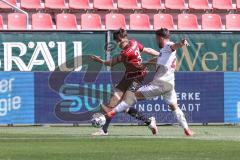 3. Liga - FC Ingolstadt 04 - FSV Zwickau - Merlin Röhl (34, FCI) Coskun Can (22 Zwickau)