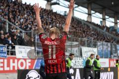 3. Liga; FC Ingolstadt 04 - TSV 1860 München; Ecke Tobias Bech (11, FCI)