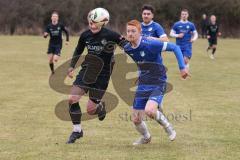 Freundschaftsspiel - Saison 2025/26 - SV Menning - SV Manching - Rainer Meisinger (Nr.8 - SV Manching) - Moritz Faigle blau Menning  - Foto: Meyer Jürgen