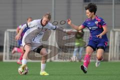 2. Bundesliga Frauen - Saison 2025/26 - FC Ingolstadt 04 Frauen - FSV Mainz - Nina Penzkofer (Nr.29 - FC Ingolstadt Frauen I) - Junold Emma blau Mainz - Foto: Meyer Jürgen