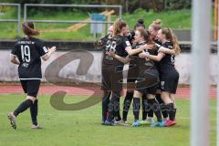 2. Fußball-Liga - Frauen - Saison 2022/2023 - FC Ingolstadt 04 - FFC Turbine Potsdam II - Der 1:0 Führungstreffer durch Samantha Stiglmair (Nr.27 - FCI Frauen) - jubel - Foto: Meyer Jürgen