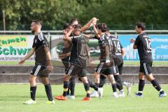 Kreisliga - Saison 2022/2023 - TSV Großmehring - Türk SV Ingolstadt - Der 0:2 Führungstreffer durch Ibrahim Sahin
Schwarz Türk SV Ing. - Jubel -  - Foto: Meyer Jürgen