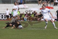 2. Fußball-Liga - Frauen - Saison 2023/2024 - FC Ingolstadt 04 - SV Meppen - Reininger Pija (Nr.21 - FCI Frauen) - Schulte Sahrah weiss Meppen - Foto: Meyer Jürgen