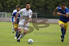 Kreisklasse -  Saison 2023/2024 - TSV Ingolstadt Nord - TSV Großmehring - Sebastian Eisenberger weiss Großmehring - Andreas Tebbe blau Ing Nord - Foto: Meyer Jürgen