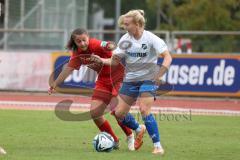 2. Fußball-Liga - Frauen - Saison 2023/2024 - FC Ingolstadt 04 - SC Sand - Anna-Lena Härtl (Nr.4 - FCI Frauen) - Loving Emma weiss Sand - Foto: Meyer Jürgen