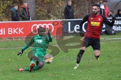 BZL - Oberbayern Nord - SV Manching - SV Kasing -  Ousseynou Tamba (#10 Manching) - Reichenberger Fabian rot Kasing - Foto: Jürgen Meyer