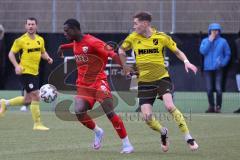 Bayernliga Süd - Saison 2022/2023 - FC Ingolstadt 04 - SV Kirchanschöring - Mussa Fofanah (Nr.7 - FCI II) - Jauck Simon gelb Kirchanschöring - Foto: Meyer Jürgen