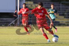 Bayernliga Nord - Saison 2023/2024 - FC Ingolstadt 04 - SSV Jahn Regensburg - Arian Llugiqi rot FCI - Trifft zum 1:0 Führungstreffer - jubel - Foto: Meyer Jürgen