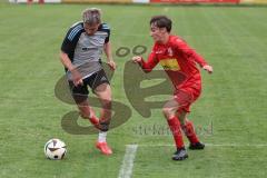 Kreisliga- Saison 2024/25- TSV Kösching - TSV Ober./Unterh.stadt-  - Amadeus Taubert weiss Ober-/Unterh.stadt  - Pablo Krantz Blanco rot Kösching - Foto: Meyer Jürgen