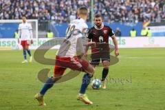 2.BL; Hamburger SV - FC Ingolstadt 04; Marc Stendera (10, FCI) Muheim Miro (28 HSV)