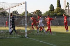 Bayernliga Süd - Saison 2022/2023 - FC Ingolstadt 04 -  TSV Dachau - Der 2:0 Führungstreffer durch Nduka Donald (Nr.4 - Fc Ingolstadt 04 II) - Jubel - Jakob Marco Torwart Dachau - Foto: Meyer Jürgen