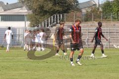 *** A-Junioren Bundesliga  - Saison 2025/26 - A-Junioren - FC Ingolstadt 04 - 1. FC Nürnberg - Enttäuschte Gesichter nach dem o:1 Führungstreffer - jubel  - XXXXX - Foto: Meyer Jürgen