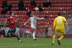 3. Liga - SpVgg Unterhaching - FC Ingolstadt 04 - Caniggia Ginola Elva (14, FCI) Schwabl Markus (23 SpVgg) Torwart Jo Coppens (48 SpVgg)