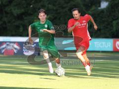 Landesliga - Saison 2026/27 - SV Manching - FC Memmingen II - Vincent Amann (Nr.5 - SV Manching) - Hill Noah rot Memmingen - Foto: Meyer Jürgen