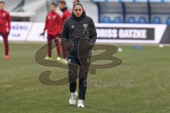 3. Liga - Saison 2025/26 - Hansa Rostock - FC Ingolstadt 04  - Cheftrainerin Sabrina Wittmann (FCI) vor dem Spiel - XXXXX - Foto: Meyer Jürgen