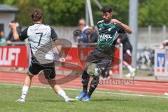 Bezirksliga - Saison 2025/26- TSV Gaimersheim - TSV Ober./Unterh.stadt - Benjamin Anikin schwarz Gaimersheim - Amadeus Taubert grau Ober/. Unterh.stadt - Foto: Meyer Jürgen