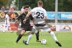 Kreisklasse - Saison 2022/2023 - TSV Gaimersheim - SV Hundszell - Mario Siegle schwarz Hundszell - Glerdis Ahmeti weiss Gaimersheim - Foto: Meyer Jürgen