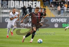 2.BL; SV Sandhausen - FC Ingolstadt 04 - Angriff Dennis Eckert Ayensa (7, FCI) Sicker Arne (27 SVS)