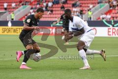 DFB Pokal; FC Ingolstadt 04 - SV Darmstadt 98; Justin Butler (31, FCI) Pfeiffer Patric (5 SVD)