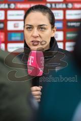 3. Liga; FC Ingolstadt 04 - TSV 1860 München; vor dem Spiel Cheftrainerin Sabrina Wittmann (FCI) Interview