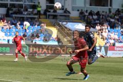 3. Liga - Saison 2025/26 - TSG Hoffenheim II - FC Ingolstadt 04  - Marcel Costly (Nr.22 - FCI) - Kelven Frees (Nr.5 - TSG Hoffenheim II) - Foto: Meyer Jürgen