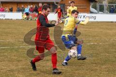 Bezirksliga - SV Kasing - SV Dornach - Martin Oblinger Kasing - Rene Reiter #6 Dornach - Foto: Jürgen Meyer