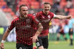 Relegation 1 - FC Ingolstadt 04 - VfL Osnabrück - Tor Jubel Fatih Kaya (9, FCI) Stefan Kutschke (30, FCI)