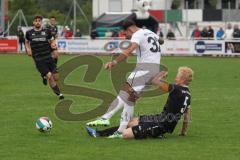 Bezirksliga - Saison 2025/26- TSV Gaimersheim - TSV Rohrbach - Domenic Raimann (Nr.32 - TSV Gaimersheim) - Daniel Rückert schwarz Rohrbach - Foto: Meyer Jürgen