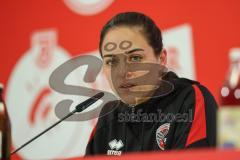 3. Liga; SSV Jahn Regensburg - FC Ingolstadt 04; Interview Pressekonferenz Cheftrainerin Sabrina Wittmann (FCI)