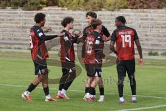 A-Junioren Bundesliga -  Saison 2026/27 - FC Ingolstadt 04 - VFB Stuttgart - Kaydin Malik rot FCI verwandelt einen Strafstoss zum 1:1 Ausgleichstreffer - Jubel  -  Foto: Meyer Jürgen