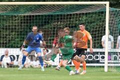 Toto-Pokal; SV Manching - FC Ingolstadt 04; Sebastian Graßl Torchance Torwart Marius Funk (1, FCI) Felix Keidel (43, FCI)