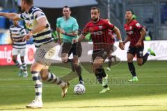 3. Liga; MSV Duisburg - FC Ingolstadt 04; Angriff David Kopacz (29, FCI) Sebastian Mai (28 MSV) Marcel Costly (22, FCI)