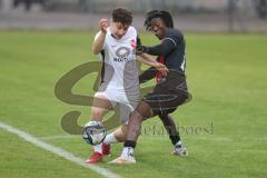 Bayernliga Nord - Saison 2024/25 - FC Ingolstadt 04 II - ATSV Erlangen - Said Souleymane (Nr.17 - FCI U21) - Kuschka Lukas weiss Erlangen - Foto: Meyer Jürgen