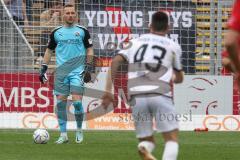 3. Liga; FC Viktoria Köln - FC Ingolstadt 04; Torwart Marius Funk (1, FCI) Felix Keidel (43, FCI)
