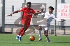 A-Junioren Bundesliga  - Saison 2023/24 - A-Junioren - FC Ingolstadt 04 - 1.FC Heidenheim - Jason Osei Tutu (Nr.24 - FCI) - Nehir Alperen weiss Heidenheim - Foto: Meyer Jürgen