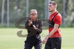 3. Liga; FC Ingolstadt 04 - Neue Trainerin, Wechsel, Trainerwechsel, Cheftrainerin Sabrina Wittmann (FCI) Mladen Cvjetinovic (19, FCI)