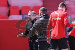 3. Liga - FC Ingolstadt 04 - 1. FC Saarbrücken - Cheftrainer Tomas Oral (FCI) mit Co-Trainer Mark Fotheringham (FCI)