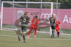 Frauen - Bayernliga -  FC Ingolstadt 04 II -SV Frensdorf -  Der 1:0 Führungstreffer durch Melina Prawda rot FCI - Jubel - Annika Siebenhüter rot FCI - Foto: Meyer Jürgen