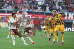3. Liga; FC Ingolstadt 04 - Alemannia Aachen; Lukas Scepanik (7 AA) Nishan Velupilay (28 FCI) Lars Lokotsch (13, FCI) Zweikampf Kampf um den Ball