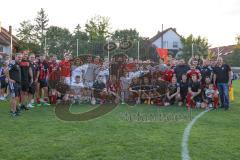 Toto Pokal - Saison 2022/2023 - SpVgg Heßdorf - FC Ingolstadt 04 - Nach dem Spiel - Jubel -Sieger Toto Pokal -  Foto: Meyer Jürgen