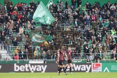 2.BL; SV Werder Bremen - FC Ingolstadt 04; 1:0 für SVW hängende Köpfe Enttäuschung Rico Preißinger (6, FCI) Merlin Röhl (34, FCI)