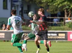 Landesliga - Freundschaftsspiel - Saison 2026/27 - SV Manching - FC Ingolstadt 04 II - Alexander Meyer (Nr.23 - FCI II) - Marcel Posselt (Nr.12 - SV Manching) - Foto: Meyer Jürgen