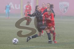 Frauen - Bayernliga - U17 - B-Junioren -  FC Ingolstadt 04 II - FC Forstern - Julia Schuller rot FCI - Eisenbarth Luise schwarz Forstern -  Foto: Meyer Jürgen