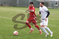 Kreisklasse - Saison 2025/26- Türk SV Ingolstadt - MTV Ingolstadt-  -Marco Battaglia weiss MTV- Umut Yürükal rot Türkisch - Foto: Meyer Jürgen