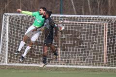 Bezirksliga - Saison 2025/26 - FC Fatih Ingolstadt - TSV 54 - DJK München - Murat Sucuoglu (Nr.9 - FC Fatih) - Dennis Appiiah schwarz München - Foto: Meyer Jürgen