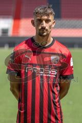 Arian Llugiqi (25, FCI) ; FC Ingolstadt 04; 3.Liga, Porträttermin 2022/2023,