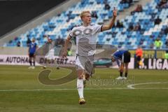 3.Liga - Saison 2022/2023 - 1. FC Saarbrücken - FC Ingolstadt 04 - Tobias Bech (Nr.11 - FCI) trifft zum 3:4 Führungstreffer und bejubelt seine 3 Tore - jubel - Foto: Meyer Jürgen